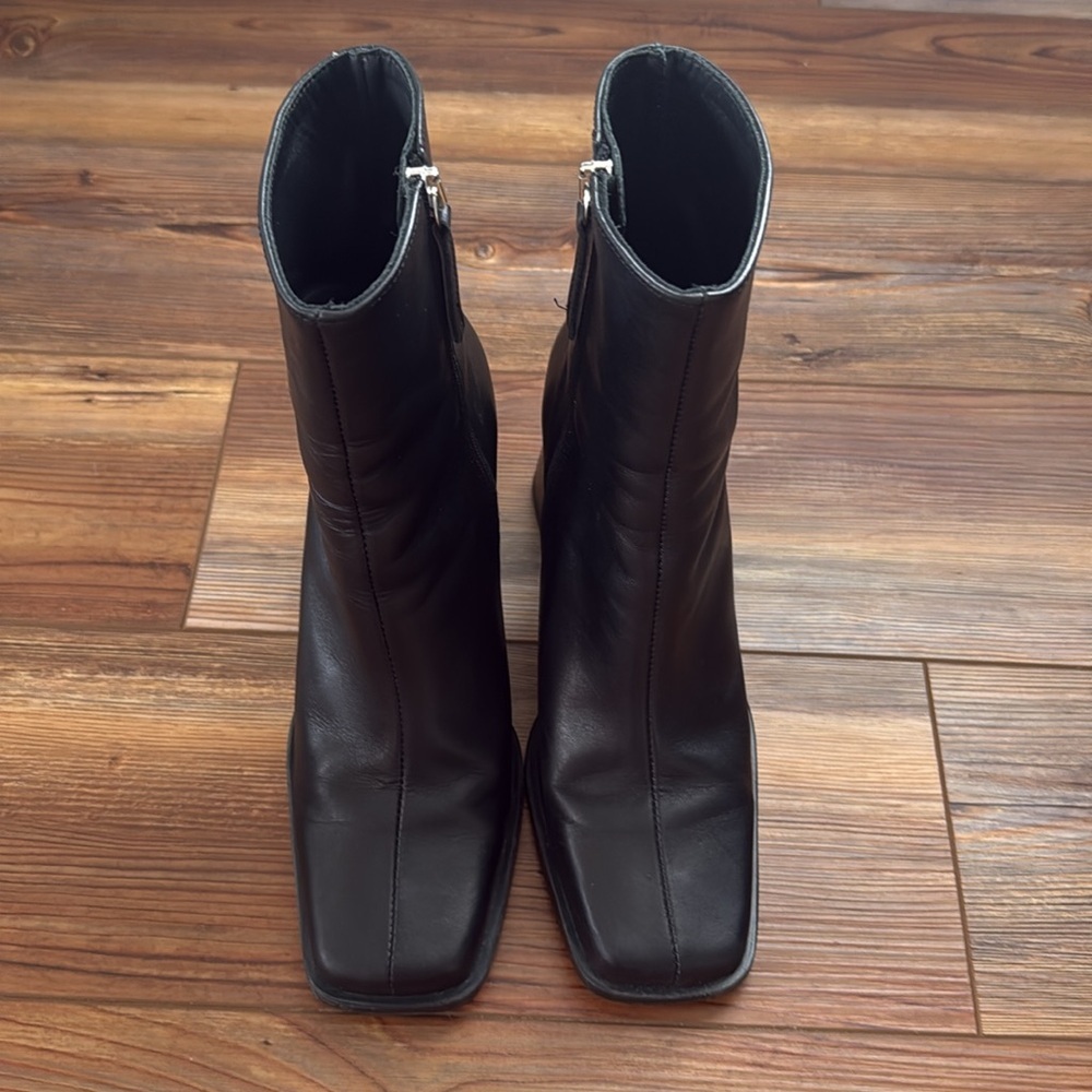 Soft Leather Alohas Black Boots size 38 - Picture 2 of 5